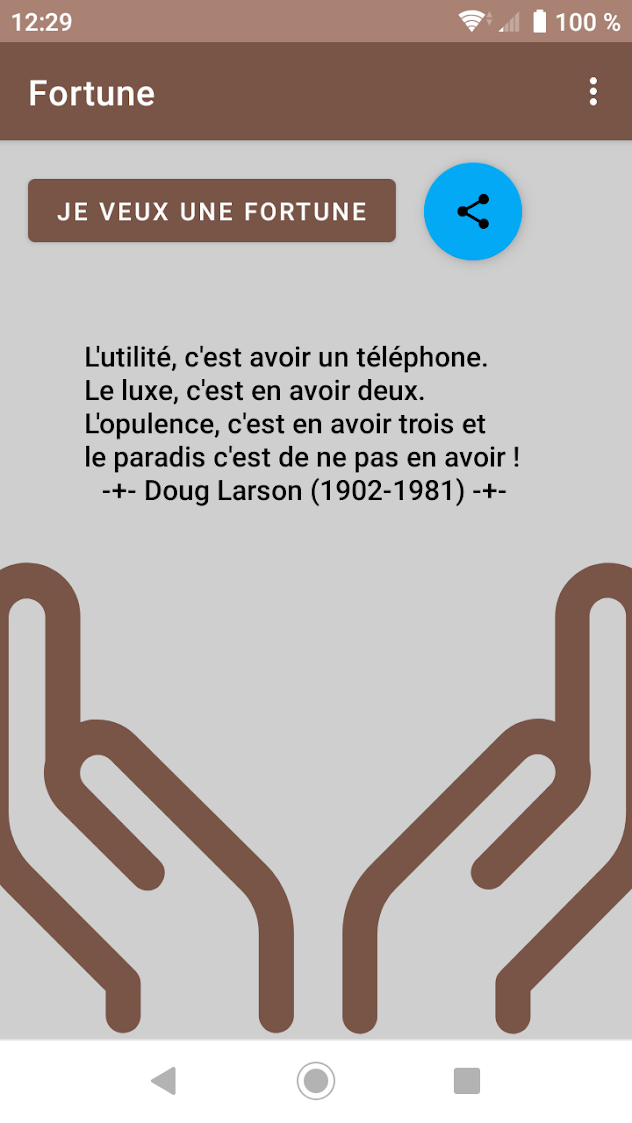 Fortune application Screenshot1